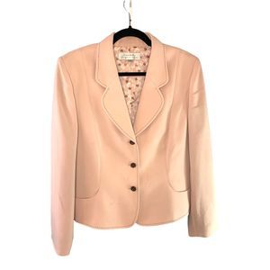 Tahari NWT Baby Pink Blazer with Floral Lining Size 16